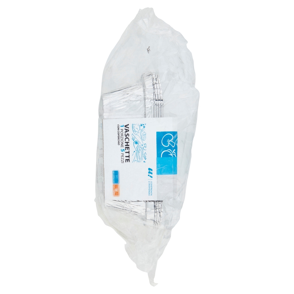 5 Vaschette Mono Porzione con Coperchio U! Confronta e Risparmia